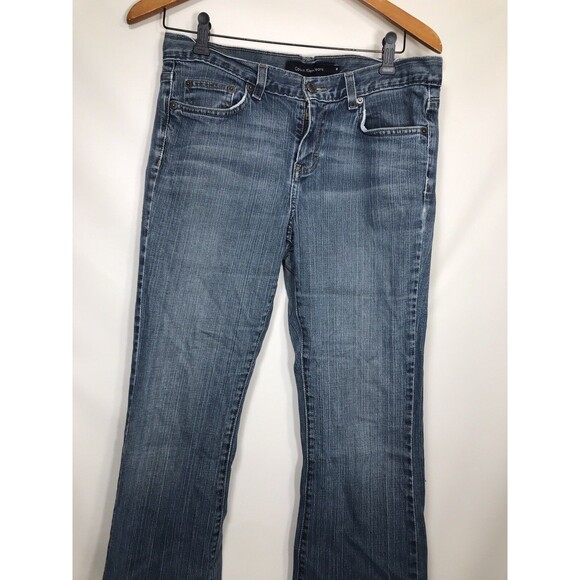 Calvin Klein Jeans Womens 8 Bootcut Stretch Lean Boot Blue Denim Pants Cotton - Picture 3 of 10